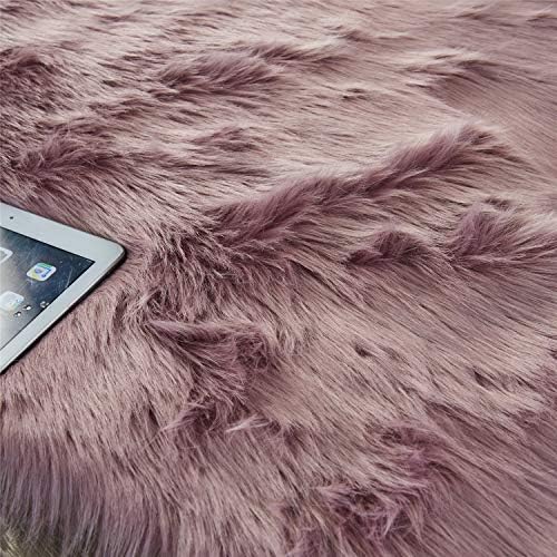 Ultra Soft Faux Fluffy/Fuzzy Shaggy Area Rug - Fur Chair Cover Seat Pad