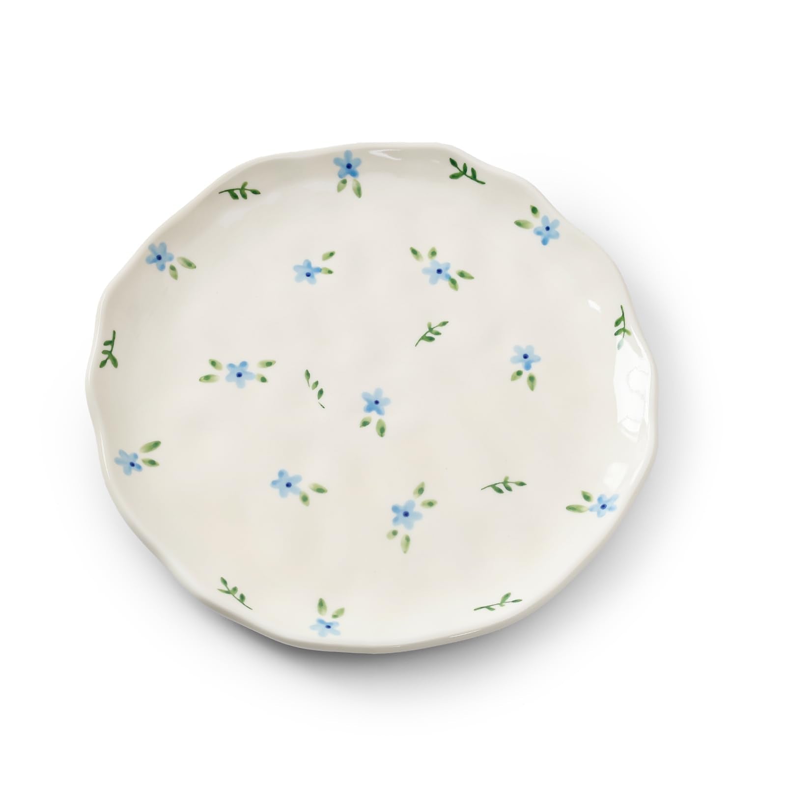 Ceramic Dinner Plates, 8" Modern Rustic Appetizer Plate