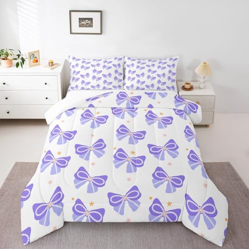 Dreamy Sweet Princess Style Quilt Set Reversible Duvet Insert, 2 Pillowcases