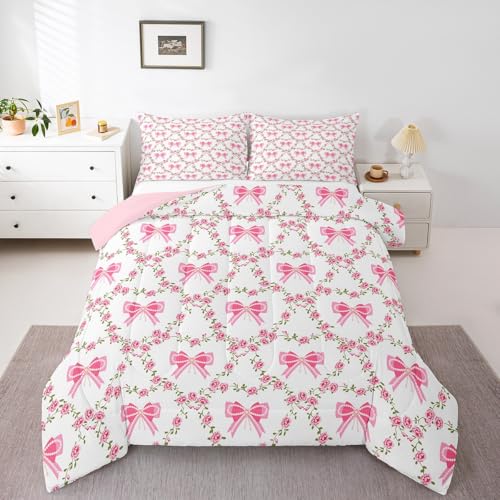 Dreamy Sweet Princess Style Quilt Set Reversible Duvet Insert, 2 Pillowcases