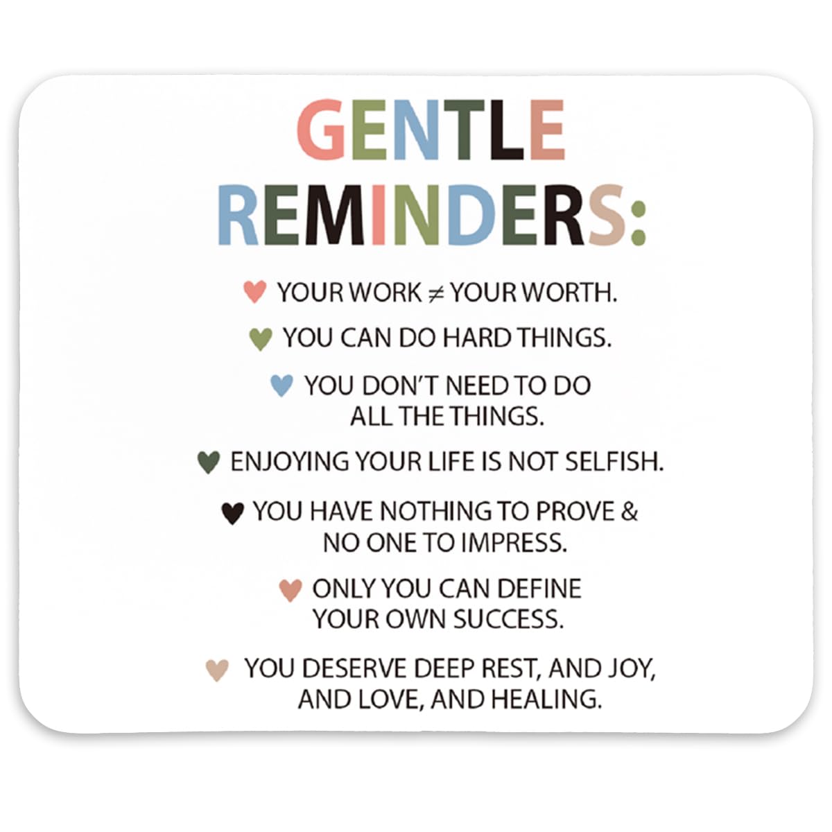 Non-Slip Rubber Smooth Aesthetic MousePads for Computer & Laptop, 9.5x7.9 inches