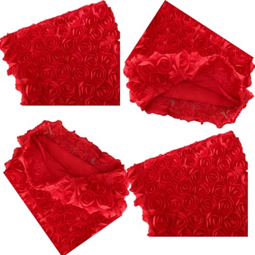 Womens Strapless Mini Dress Sexy Short Bodycon Off Shoulder Stretchy 3D Floral Appliques Tube Top Cocktail Party Dress