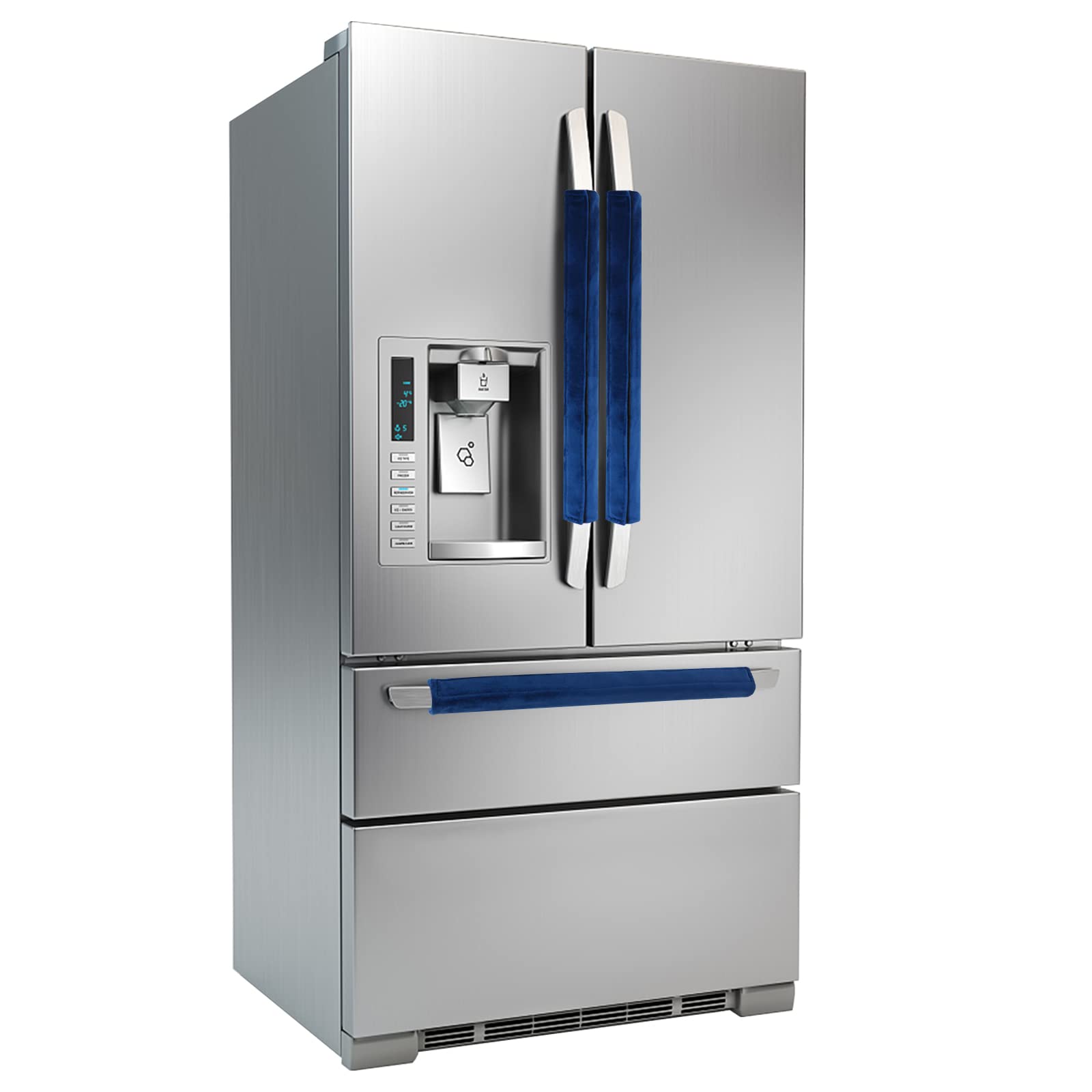 Refrigerator Door Handle Covers Kitchen Decor Keep Appliance Clean Anti-Static Stains for Fridge Dishwashers Velvet 3PCS