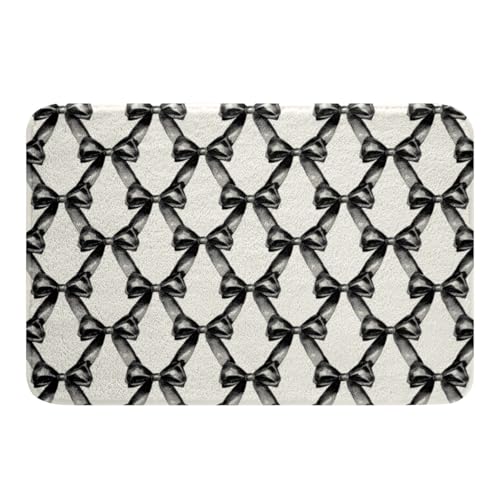 Kawaii Ribbon Bow 20"X32" Bath Mat Non Slip