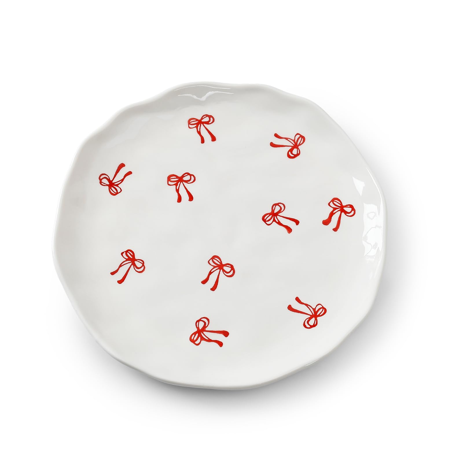 Ceramic Dinner Plates, 8" Modern Rustic Appetizer Plate