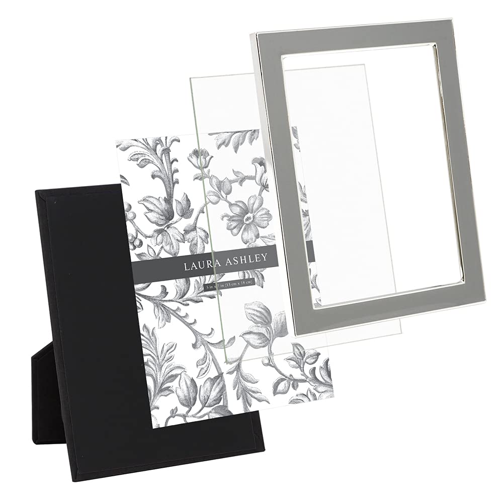 Enamel Picture Frame - Metal Edge with Easel, for Countertop, Counterspace, Tabletop Display, Bookshelf, Desk, Wall Décor, Photo Gallery