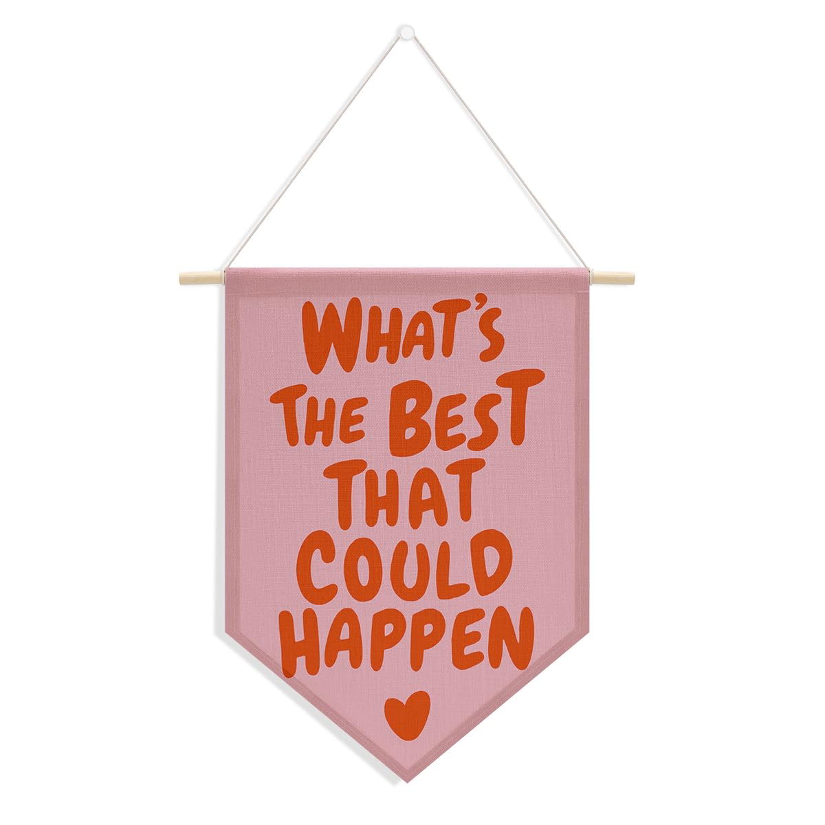 Preppy Positive Affirmations Wall Hanging Pennant Flag â€?Aesthetic Decor for Classroom, Bedroom, or Home