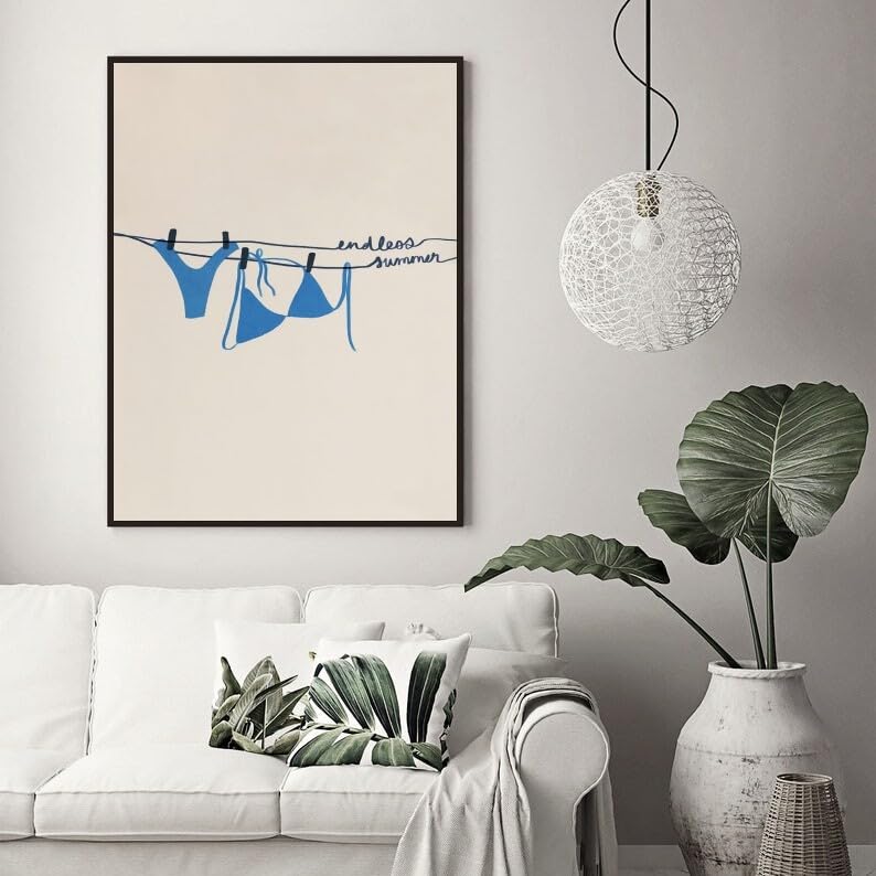 Ocean Inspired Aesthetic Print Coquette Wall Art Fun and Cute Decor