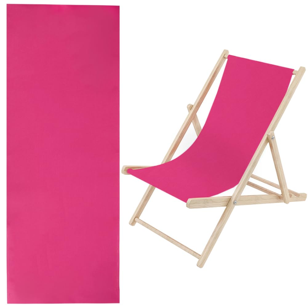 Cute 1pcs Beach Sling Chair Replacement Lawn Chair Webbing Chair Oxford Cloth 435 * 1165mm Outdoor Patio Foldable Chaise Lounge Chair Fabric