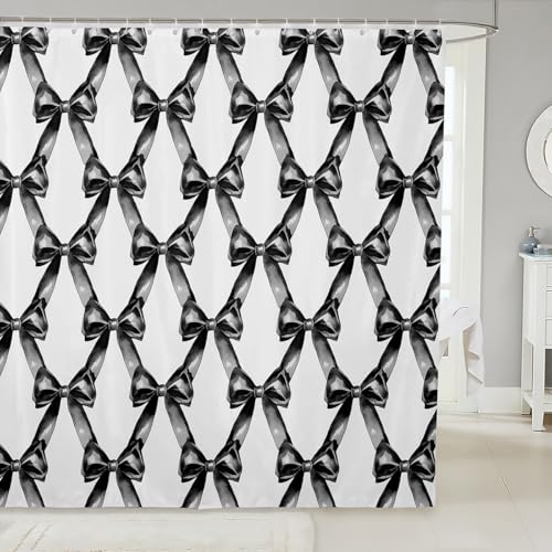 Kawaii Ribbon Bow 72" Wx72 L Shower Curtain