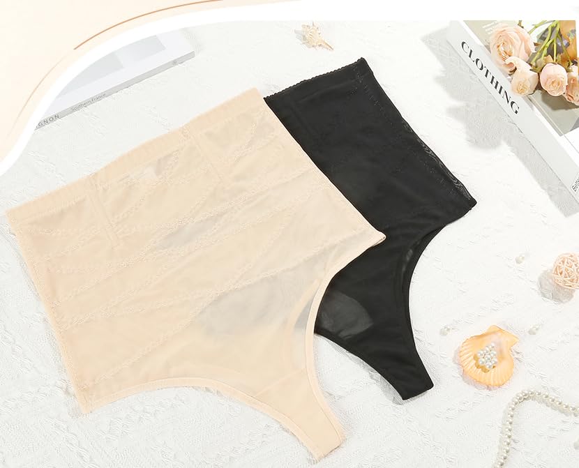 Mesh Shapewear for Women High Waisted Thong Shapewear Tummy Control, Faja Body Shaper,Women's Shaping Underwear