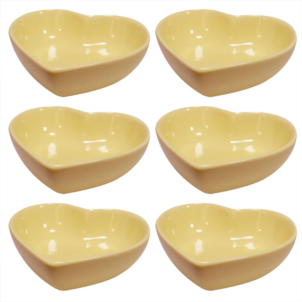 Colors Heart Shaped Porcelain Soy Sauce Dish Ceramic Dip Dipping Bowls