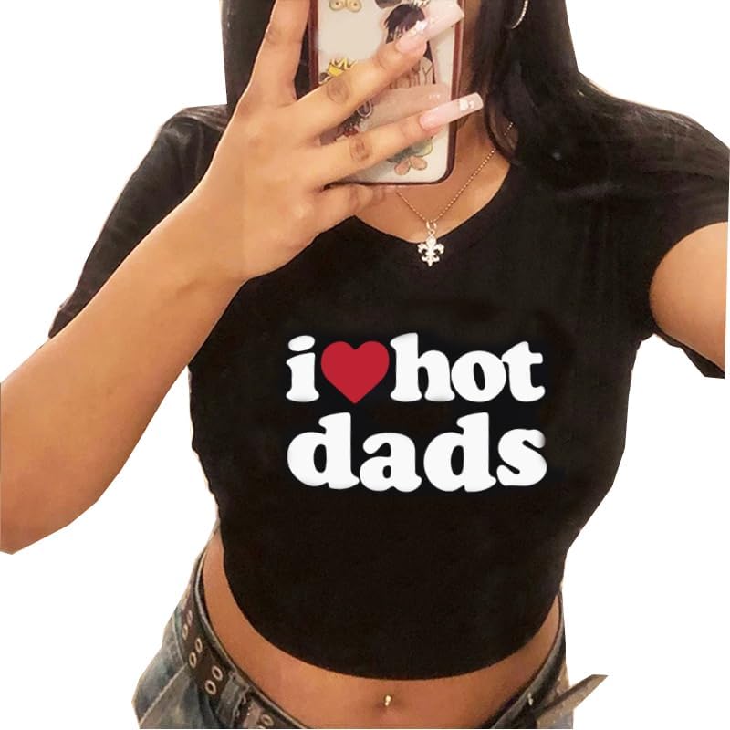 Girls Baby Tees Y2k Funny Graphic Short Sleeve Y2K Short Sleeve Graphic Crop Tops