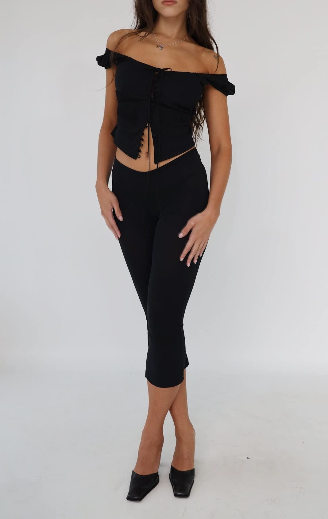 Women Elegant Lace V Neck Camis Sleeveless Spaghetti Strap Slim Camisoles Vintage Backless Tank Top