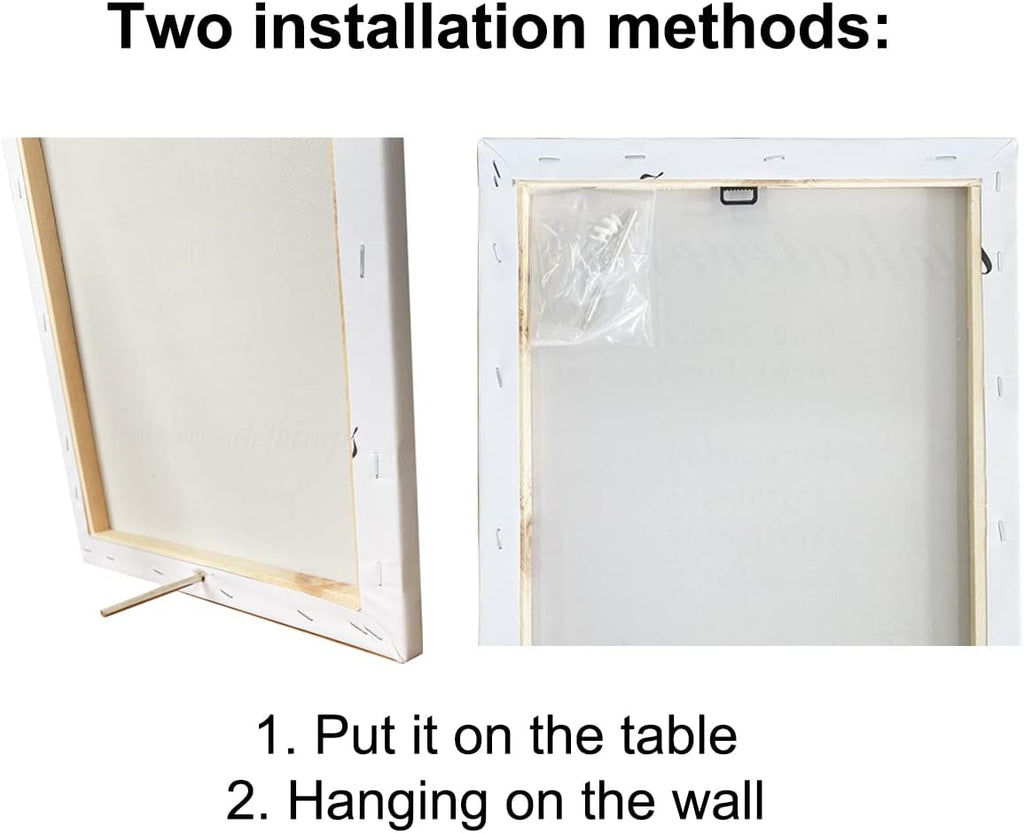 Print Canvas Wall Art Home Decor -  Bathroom Peach Art Hey Sweet Cheeks Painting 12x15 Canvas Poster Framed Ready to Hang