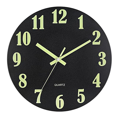 Wall Clocks Battery Operated - 12 inch Silent Non Ticking Modern