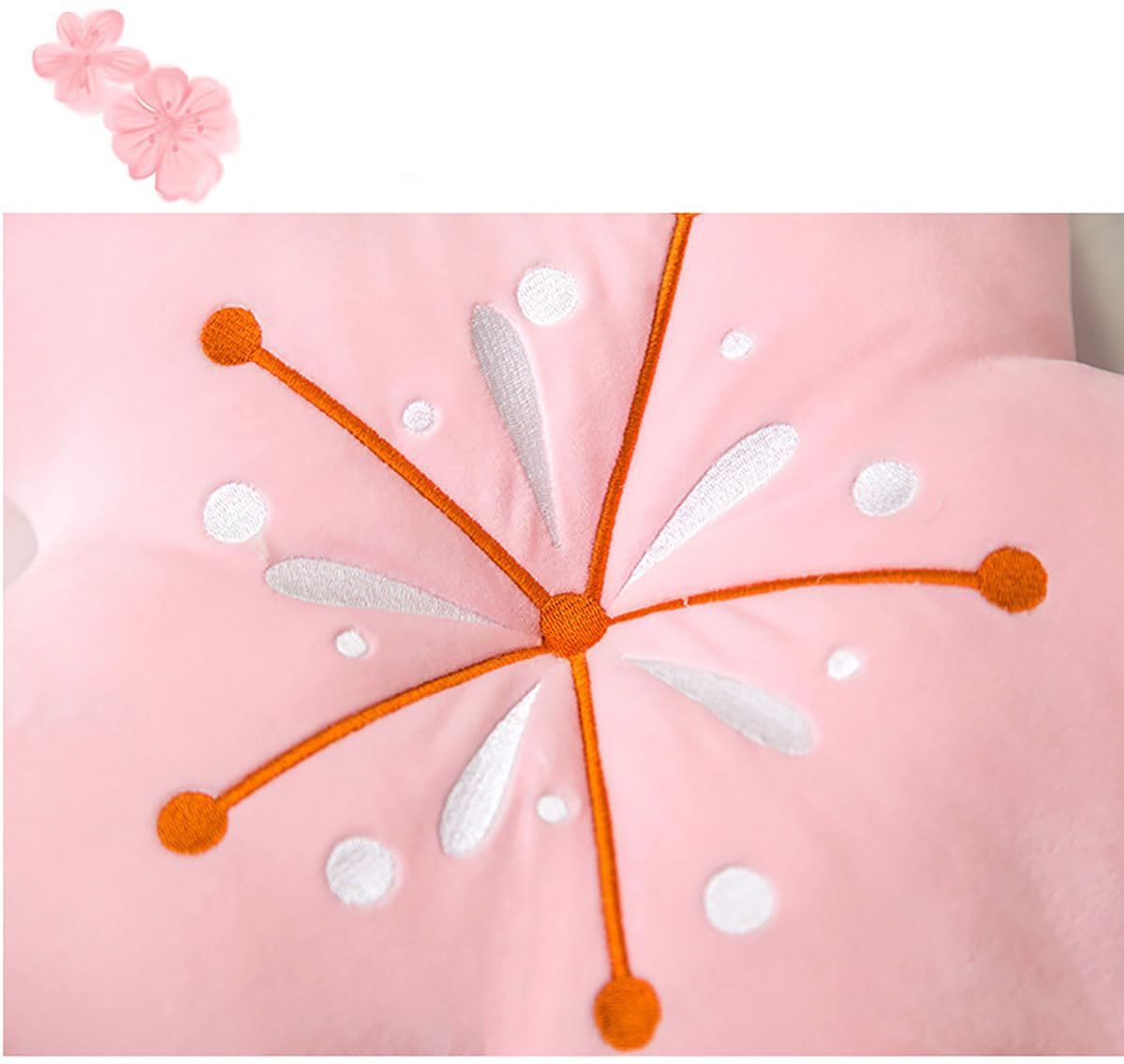 Cherry Blossom Plush Throw Pillow Living Room Sofa Pillow Flower Chair Cushion Throw Pillow 15.74 * 15.74