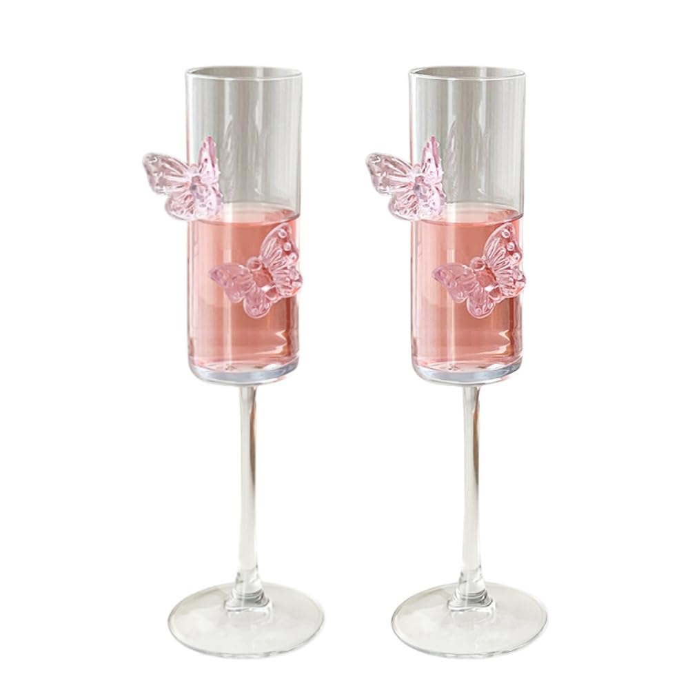 Coquette 3D Butterflies Butterfly Glassware