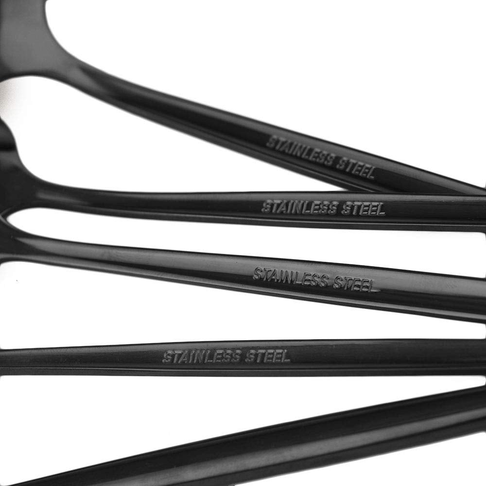 Stainless Steel Knife Fork Spoon Teaspoon Silverware Set, 24-Piece Flatware Set,