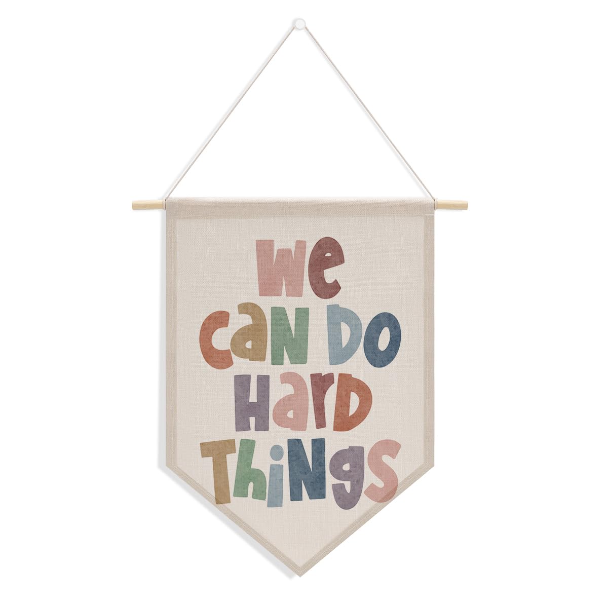 Preppy Positive Affirmations Wall Hanging Pennant Flag â€?Aesthetic Decor for Classroom, Bedroom, or Home