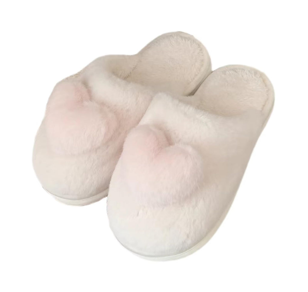 Coquette Aesthetic Slippers Cute Slippers Kawaii House Slippers Heart Fluffy
