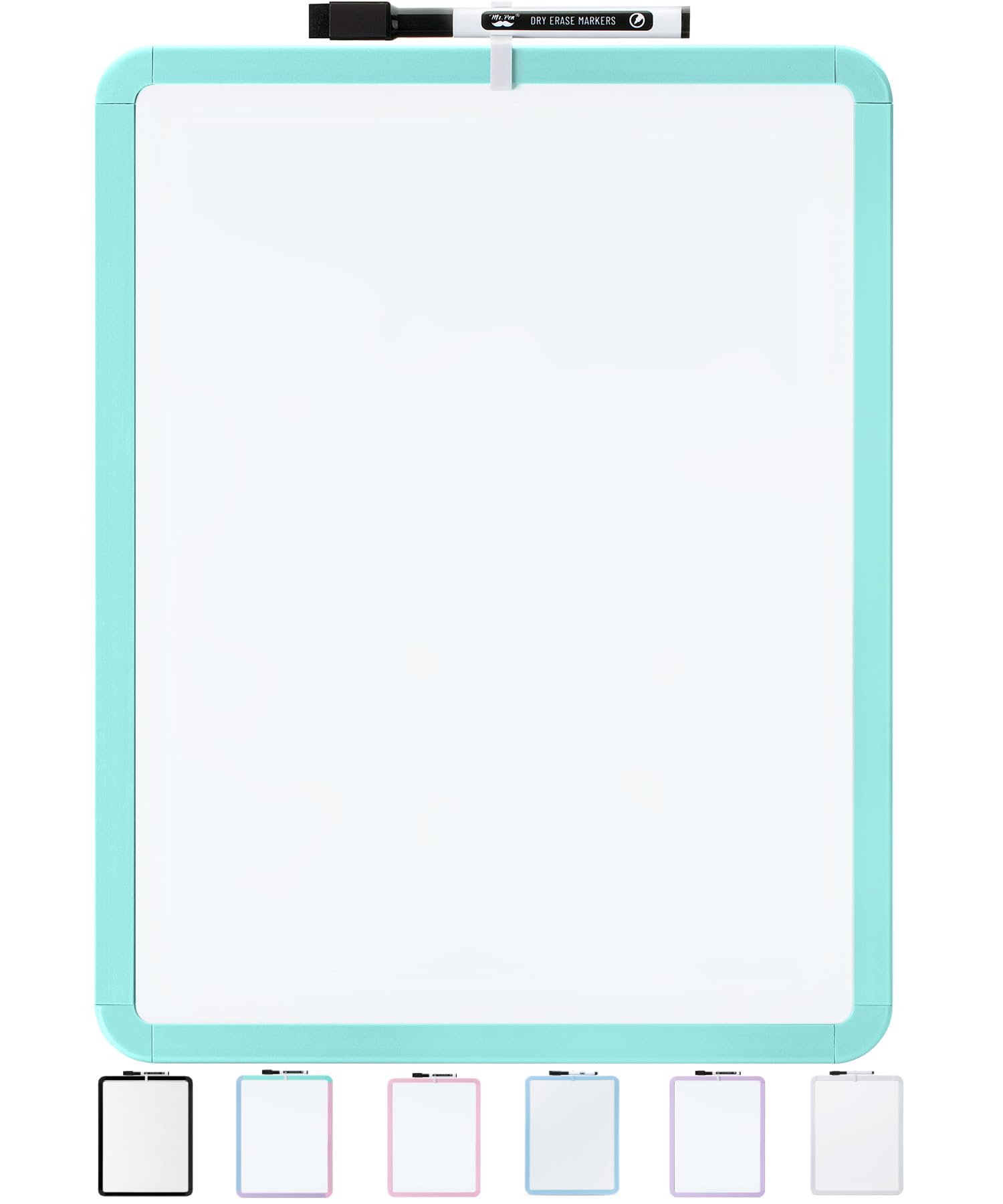 Dry Erase Board, 14â€?x 11â€?with a Black Dry Erase Marker Color Frame, Small White Board Dry Erase Whiteboard