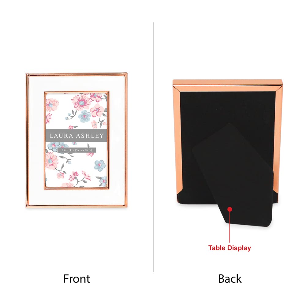 Enamel Picture Frame - Metal Edge with Easel, for Countertop, Counterspace, Tabletop Display, Bookshelf, Desk, Wall Décor, Photo Gallery