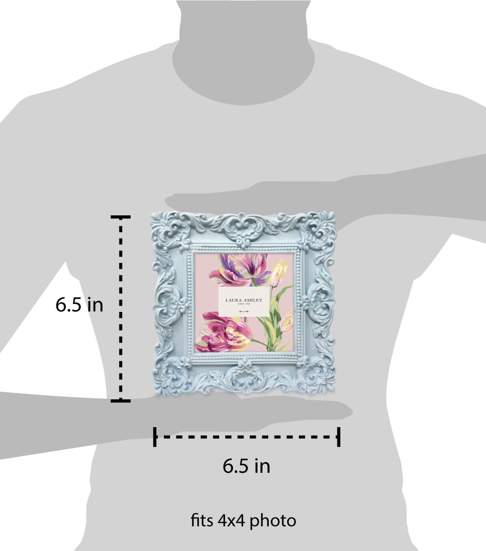 Resin Picture Frame â€?Handcrafted Floral Design with Easel for Tabletop and Wall Display