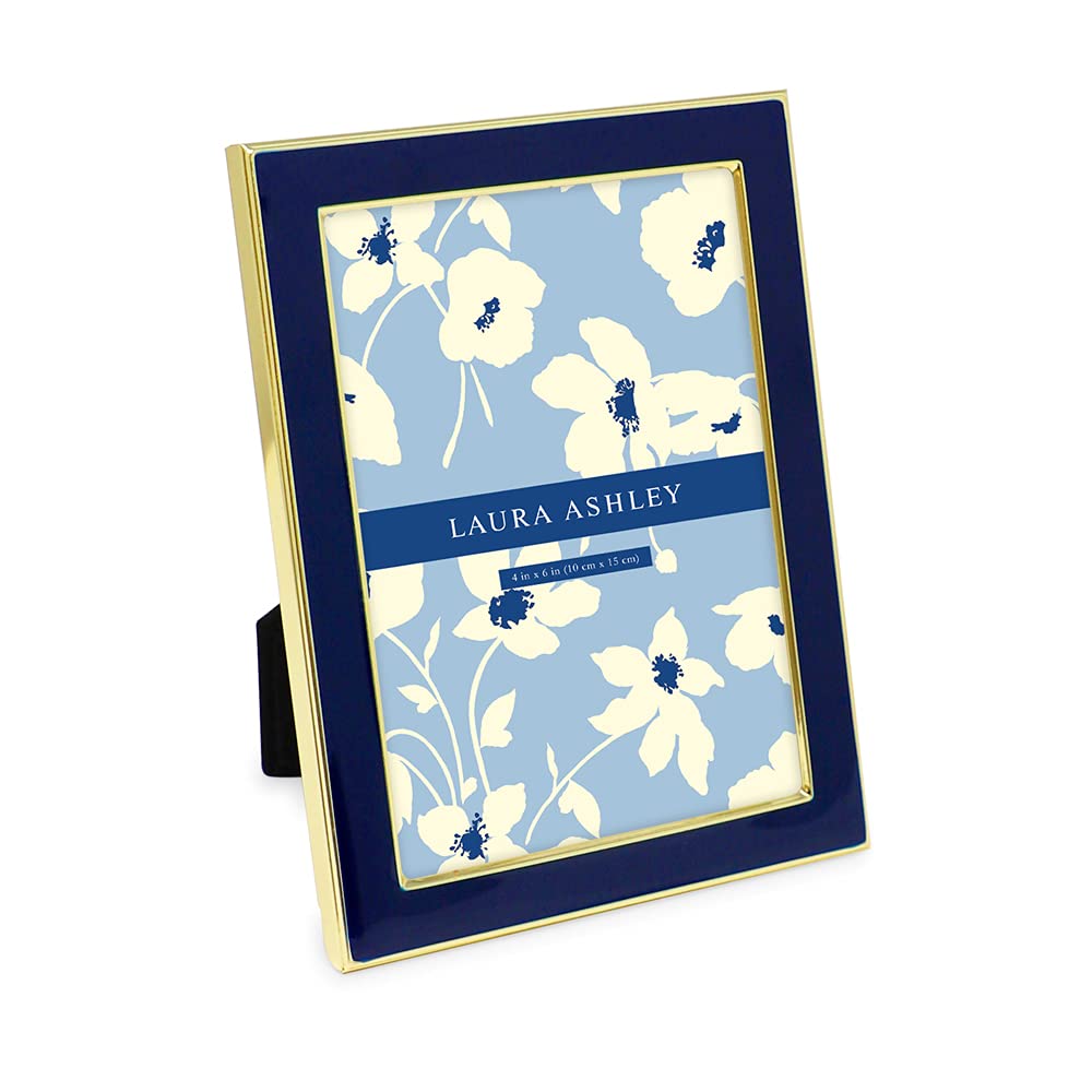 Enamel Picture Frame - Metal Edge with Easel, for Countertop, Counterspace, Tabletop Display, Bookshelf, Desk, Wall Décor, Photo Gallery