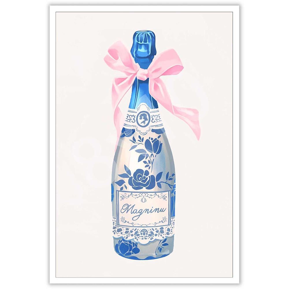 Trendy Pink Bow Disco Ball Posters White Cherry Canvas Wall Art Funky Coquette Bow Ribbon Preppy Aesthetic Prints Painting