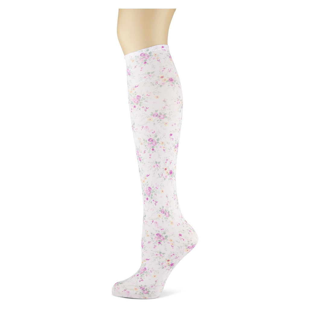 Women's 3 Pairs Knee High Trouser Socks, Classy and Colorful Printed Patterns, Silky Smooth Material