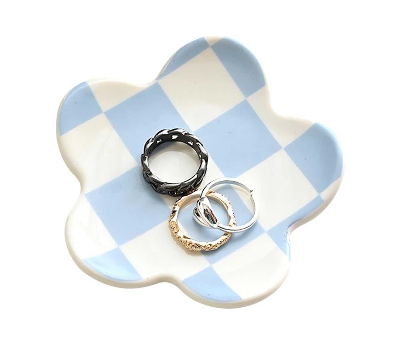 Room Decor Aesthetic Stuff for Teen Girls Gifts Trendy Stuff Pink Roon Decor Aesthetic Room Decor Bedroom Decor Aesthetic Checkered Jewelry Tray