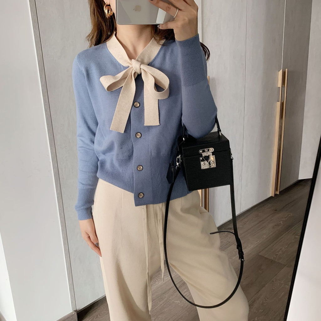 Women's Bow Knit Top