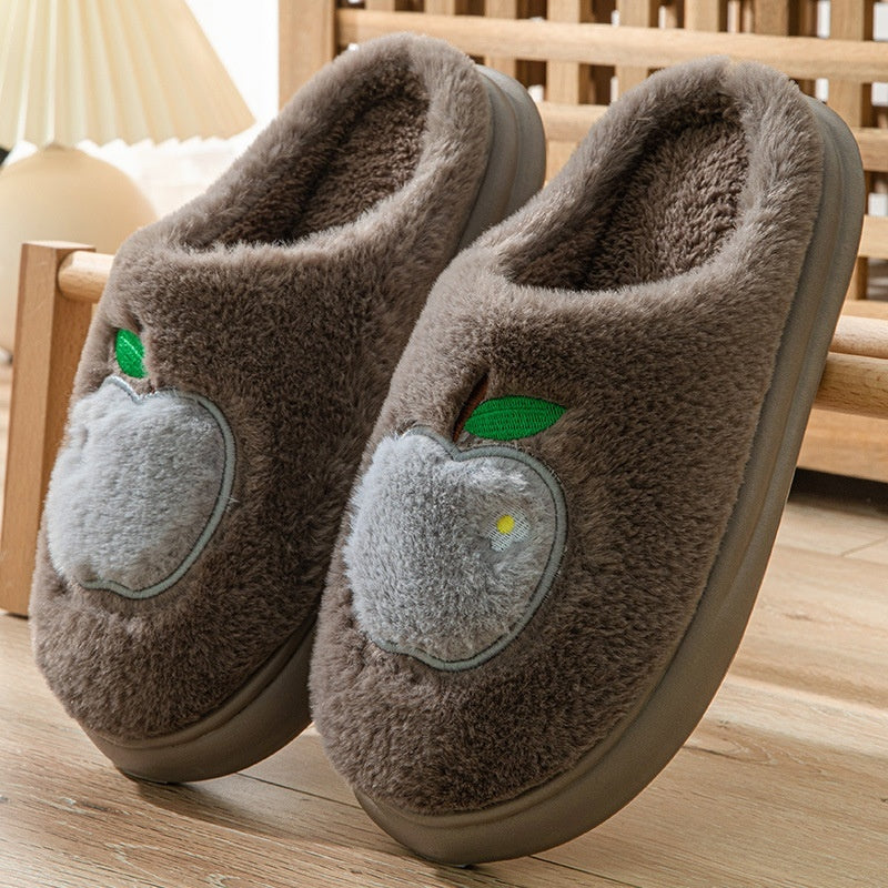 Cotton Slippers Women's Indoor Home Plush Warm Slippers
