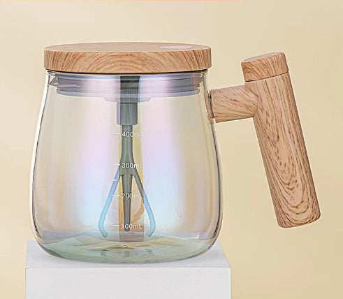 Self Stirring Coffee Mug  Electric Mixing Glass Coffee CupHigh Speed Fast Automatic Coffee Cup For Gyms Dining Room Kitchen Gadgets 400ML