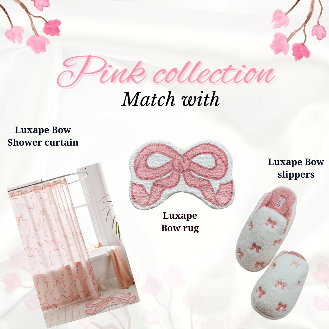 Coquette Bow Rug - Bow Shaped bathmat - Handmade & Premium- 30in (75cm) - Bathroom - Designer Rugs - Aesthetic Room Decor