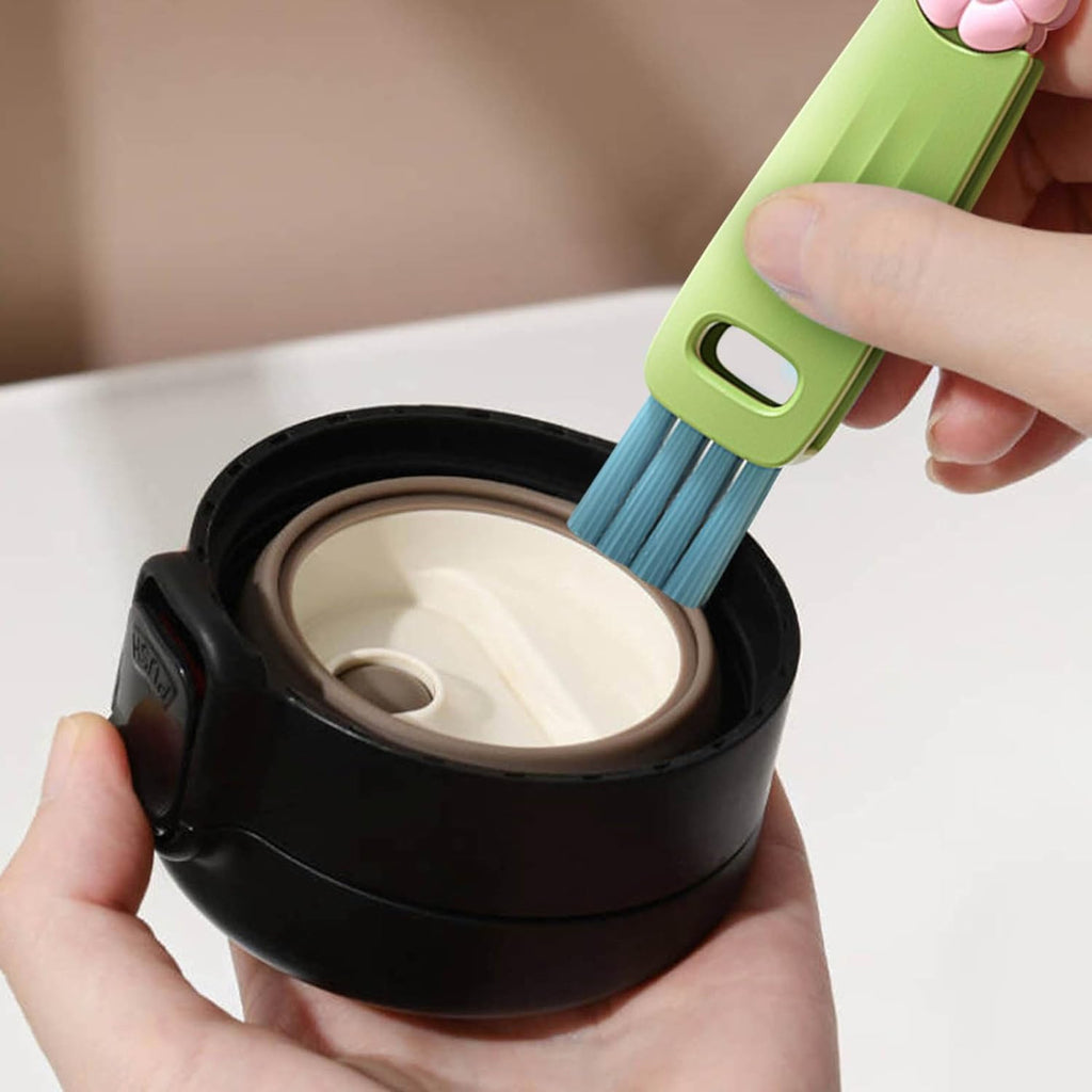 Straw Cleaner Brush Fit for Stanley Cups, Extra Long Straw Cleaner Brush Set for Clear/Metal Drinking Straws, 3 in 1 Cup Lid Straw Cleaner