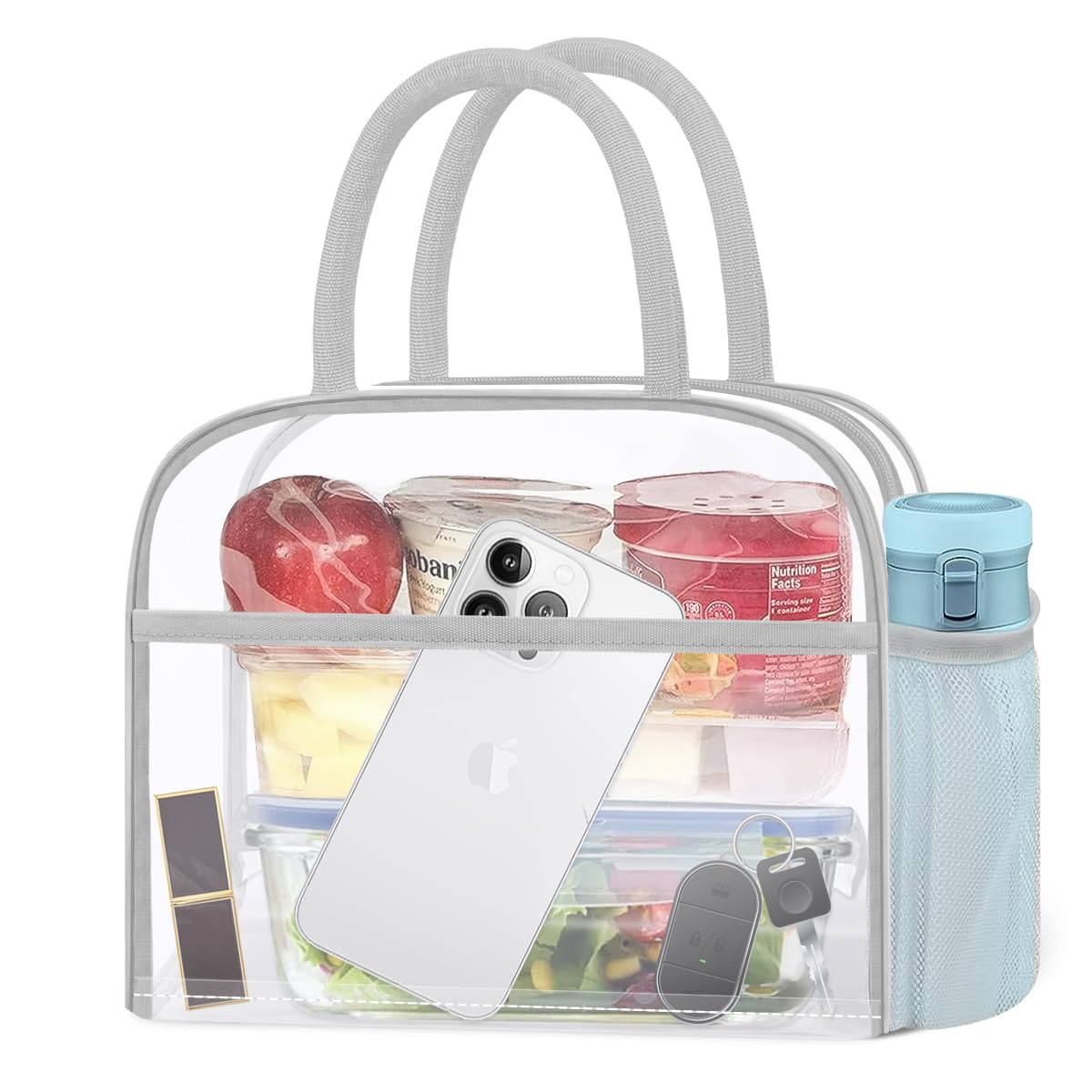 Reusable Insulated Lunch Tote Bag,Leakproof Food Handbags Case High Capacity