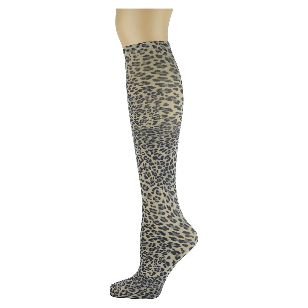Women's 3 Pairs Knee High Trouser Socks, Classy and Colorful Printed Patterns, Silky Smooth Material