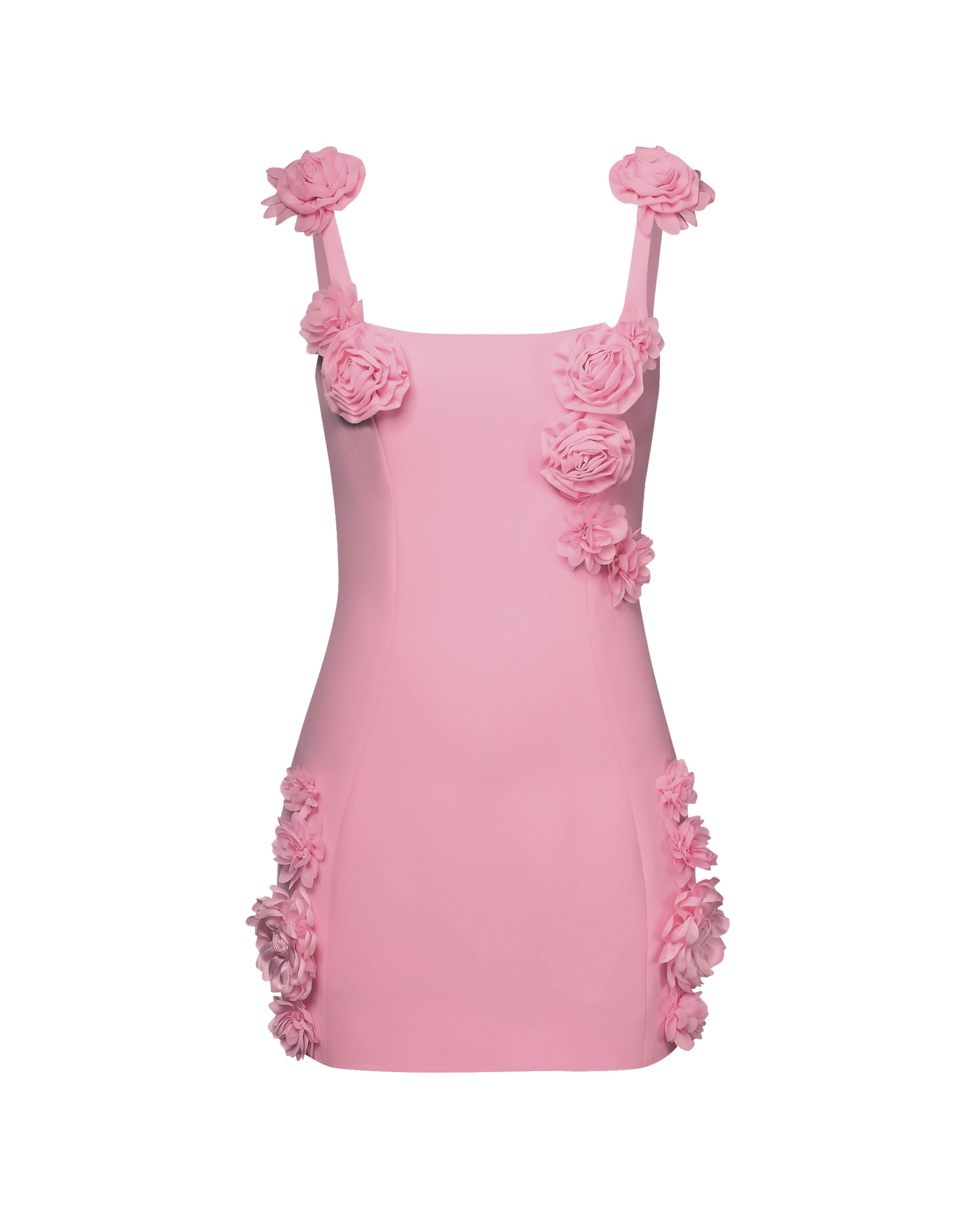 Women's Rosette Applique Mini Dress