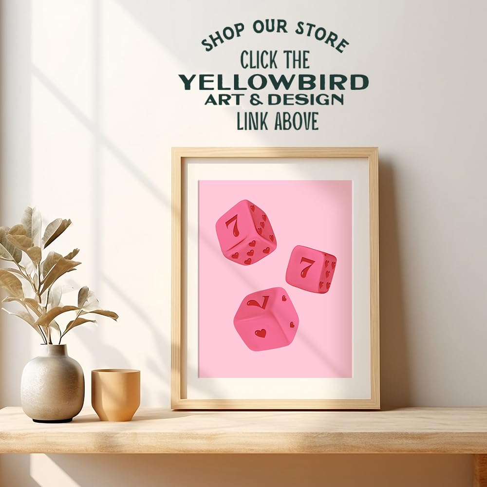 Pink Lucky 7 Preppy Room Decor