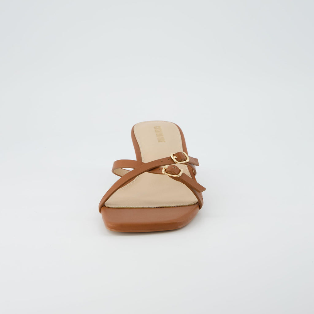 Women's Kitten Heel Sandals + Memory Foam