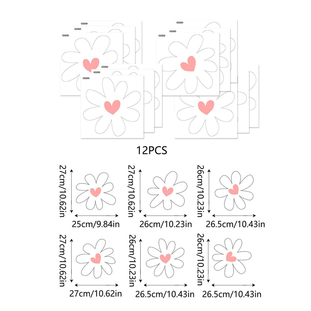 Stickers Peel and Stick Coquette Pink Decals 12 Sheets