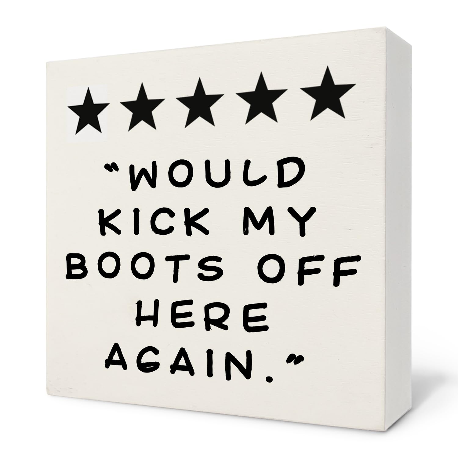 Funky 70s Preppy Wooden Sign, Affirmation Wooden Box Sign Decor, 5x5 Inch