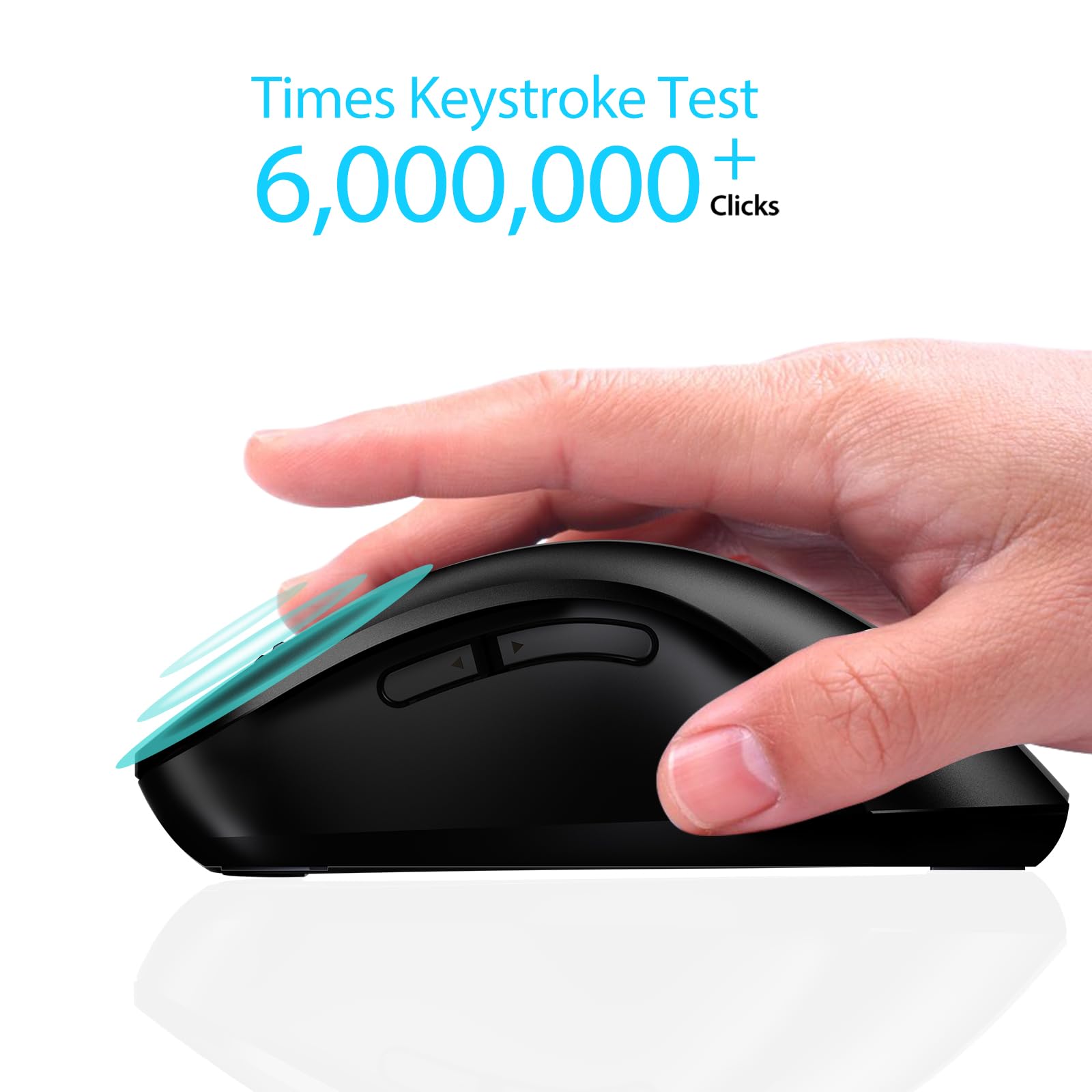 Portable Computer Wireless Mouse for Laptop, PC, Desktop, MacBook, 5 Buttons