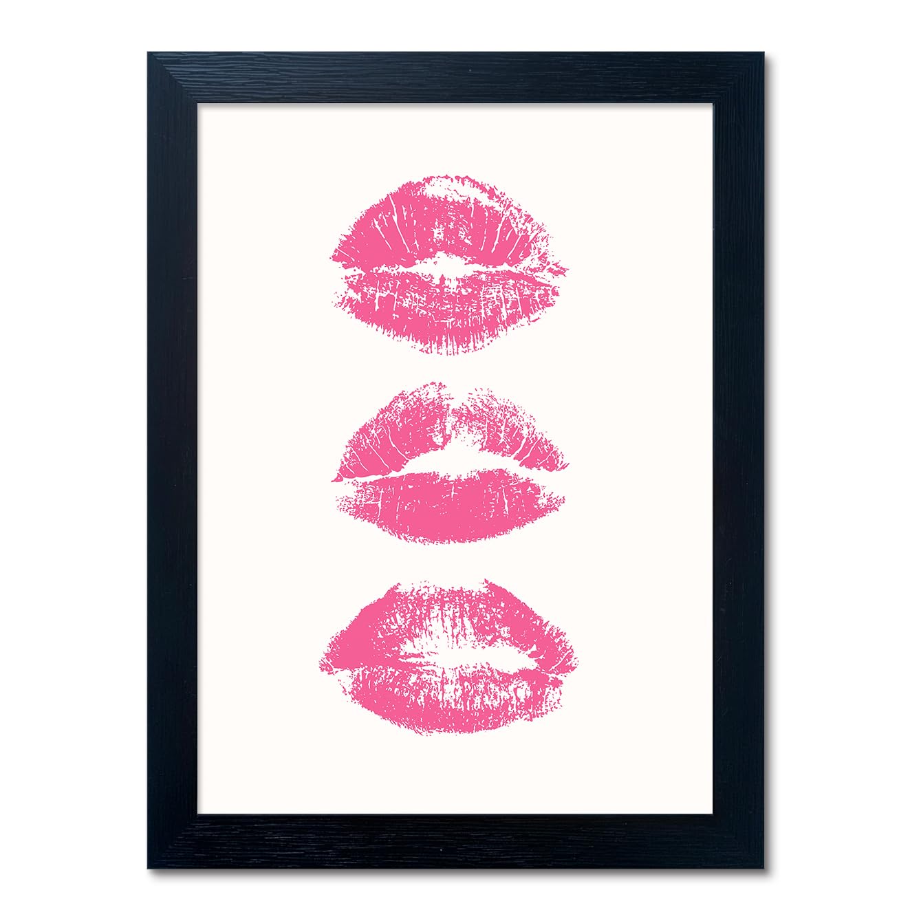 Pink Makeup Room Wall Art Fashion Canvas Wall Art Beauty Room Decor Art Pink Lips Canvas Artwork Trendy Girly Wall Art Women Bedroom Bathroom Decor Print