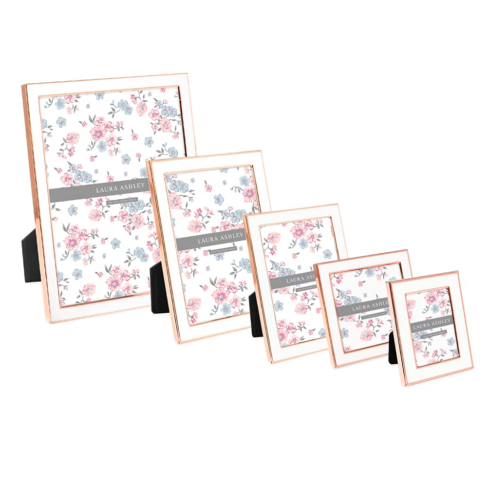 Enamel Picture Frame - Metal Edge with Easel, for Countertop, Counterspace, Tabletop Display, Bookshelf, Desk, Wall Décor, Photo Gallery