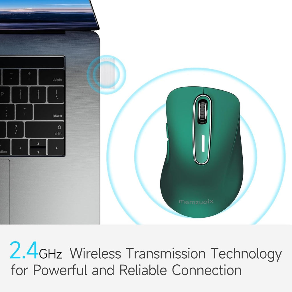 Portable Computer Wireless Mouse for Laptop, PC, Desktop, MacBook, 5 Buttons