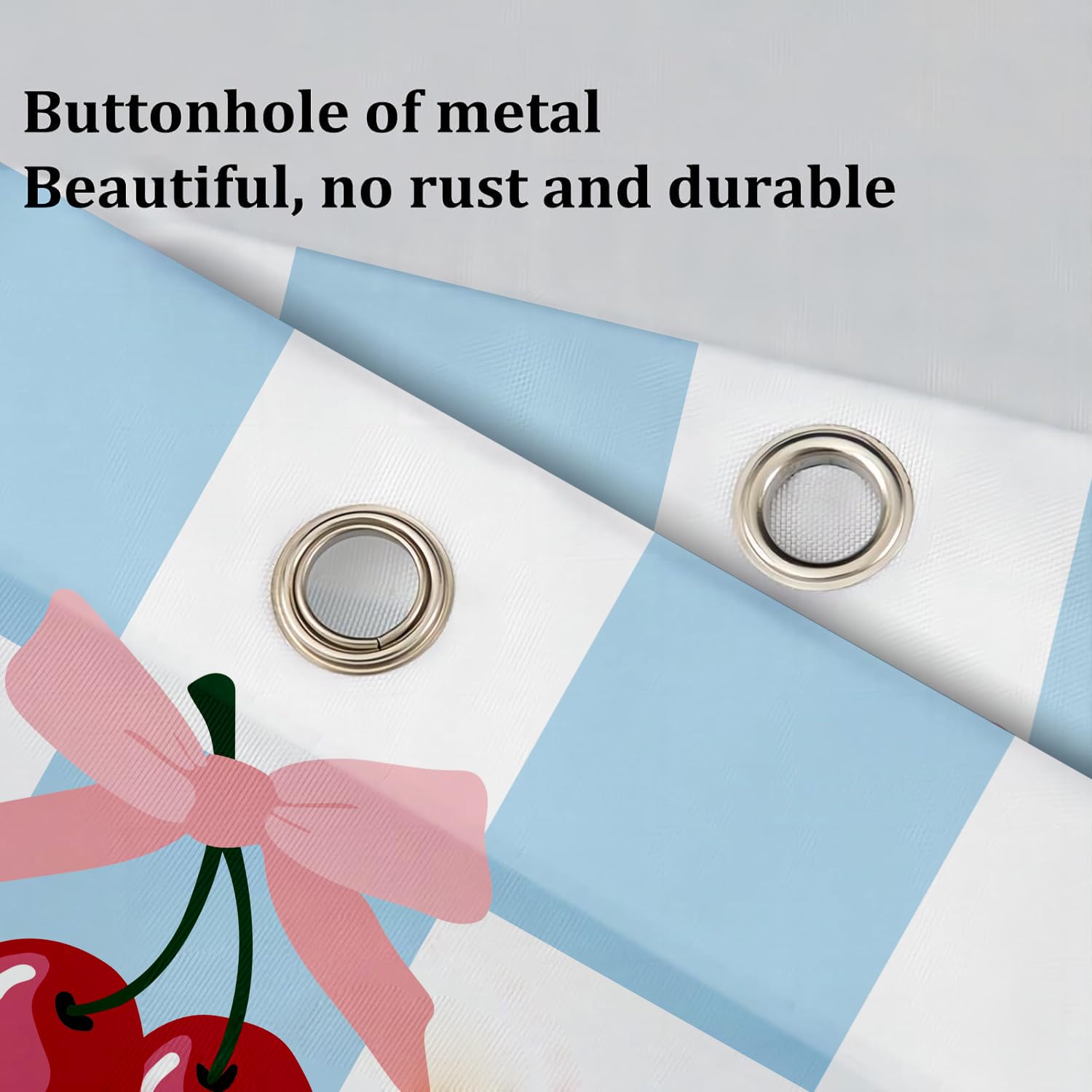 Cute Shower Curtain for Bathroom Modern Aesthetic Funky Decorative, Pretty Chic Cloth Set with Hooks, 72x72 Inch