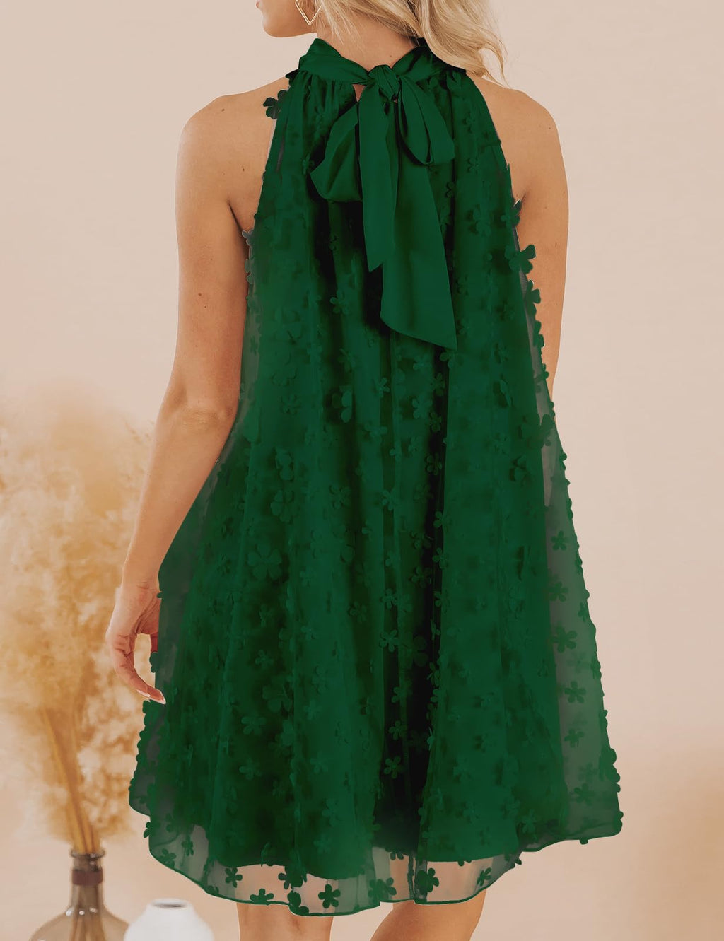 Women's Summer Formal Dresses Cocktail Halter Swing Dress Cute A Line Dress